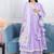 Lavender bandhani gota 3 piece suit set