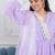 Lavender bandhani gota 3 piece suit set