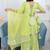 Green gota 3 piece suit set
