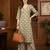 Green floral printed viscose rayon kurta set