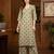 Green floral printed viscose rayon kurta set