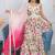 Qainat white floral 3 piece suit set