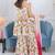 Qainat white floral 3 piece suit set