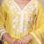 Sun kissed yellow hand embroidered  a- line chanderi suit