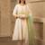 Ira ivory hand embroidered  a line suit