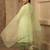 Pastel green hand embroidered silk suit