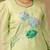 Pastel green hand embroidered silk suit
