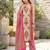 Pink floral printed cotton kurta set