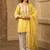 Yellow cotton farshi salwar suit set