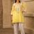 Yellow cotton farshi salwar suit set