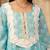 Sky blue cotton farshi salwar suit set