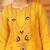 Sunblessed bright yellow hand embroidered silk suit set