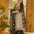 Beige cotton poly printed kurta set
