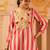 Pink tusser silk 3 piece suit set