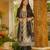 Beige cotton poly printed kurta set