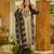 Beige cotton poly printed kurta set