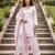 White floral printed cotton kurta set