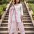 White floral printed cotton kurta set