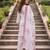 White floral printed cotton kurta set