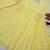 Yellow faux georgette embroidered kurta set
