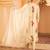 Beige a-shape tusser silk suit set