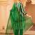 Dark green tusser silk 3 piece suit set