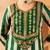 Dark green tusser silk 3 piece suit set
