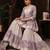 Lavender floral printed cotton kurta set
