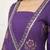 Purple floral printed cotton kurta set