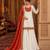 White silk blend embroidered palazzo set