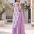 White floral printed cotton kurta set