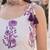 White floral printed cotton kurta set