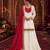 White silk blend embroidered palazzo set