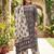 Multicolor floral printed cotton kurta set