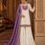 White silk blend embroidered palazzo set