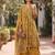Yellow floral printed cotton kurta set