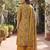 Yellow floral printed cotton kurta set