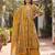 Yellow floral printed cotton kurta set