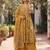 Yellow floral printed cotton kurta set