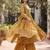 Yellow floral printed cotton kurta set