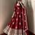Maroon silk blend embroidered flared gown set
