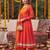 Pink floral printed cotton kurta set