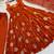 Brown silk blend embroidered anarkali set