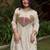 Cream chanderi embroidered kurta set