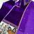 Purple velvet embroidered kurta set