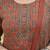 Maroon floral printed cotton kurta set