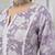 Lavender floral printed cotton kurta set