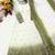 White georgette embroidered flared gown set