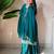 Teal georgette embroidered sharara set