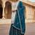 Off-white silk blend embroidered sharara set